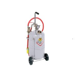 Olieafgifte-unit 24 liter verrijdbaar