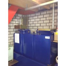 Tank staal afgewerkte olie